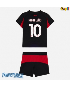 AC Milan Rafael Leao #10 Echipament de Fotbal Replică 2025-26 Copii Acasa (+ Șorturi)